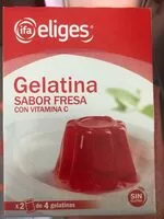 Mängden socker i Gelatina Sabor piña con vitamina C