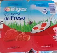 Mängden socker i Yogur con trozos de fresa