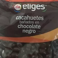 Mängden socker i Cacahuetes bañados en chocolate negro