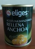 Mängden socker i Aceituna manzanilla rellena anchoa