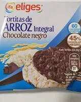 Mängden socker i Tortitas de arroz integral chocolate negro