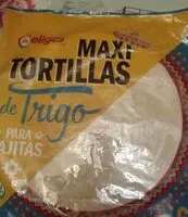 Mängden socker i Maxi tortillas de trigo