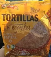 Mängden socker i Tortillas integrales