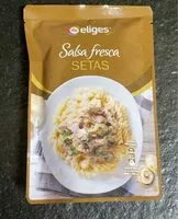 Mängden socker i salsa fresca de setas