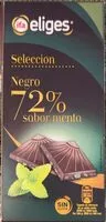 Mängden socker i Chocolate negro 72% menta