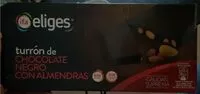 Mängden socker i Turron de chocolate negro con almendras