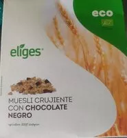 Mängden socker i Muesli crujiente con chocolate negro