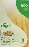 Mängden socker i Muesli con Frutas y frutos secos