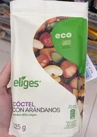 Mängden socker i Cóctel con arándanos