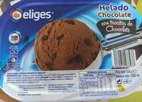 Mängden socker i Helado Chocolate con trocitos de Chocolate