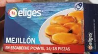 Mängden socker i Mejillones escabeche picante