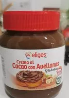 Mängden socker i Crema al cacao con avellanas