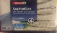 Mängden socker i Sardinillas en aceite de girasol