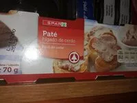 Mängden socker i Paté de higado de cerdo