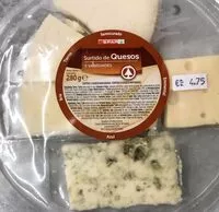 Mängden socker i Surtido Quesos