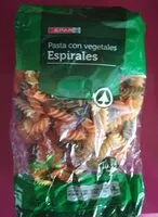 Mängden socker i Espirales con vegetales