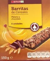 Mängden socker i Barritas de cereales platano y chocolate