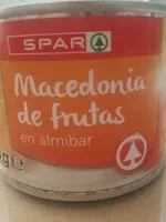 Mängden socker i Macedoniade frutas en almíbar