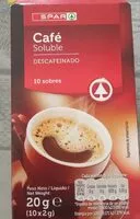 Mängden socker i Café soluble descafeinado