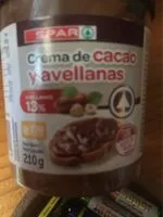 Mängden socker i Crema de cacao y avellana