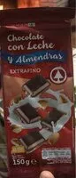 Mängden socker i Chocolate con leche y almendras