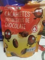 Mängden socker i Cacahuetes recubiertos de chocolate