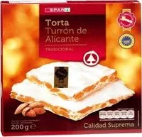 Mängden socker i Torta Turrón de Alicante tradicional