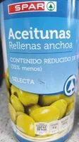 Mängden socker i Aceitunas rellenas de anchoa