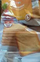 Mängden socker i Biscottes