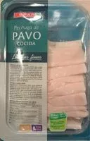 Mängden socker i Pechuga de pavo cocida