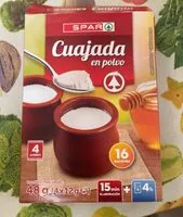 Mängden socker i Cuajada en polvo