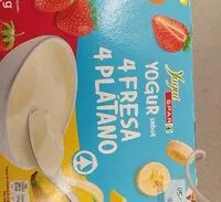 Mängden socker i Yogurt sabor fresa y plátano