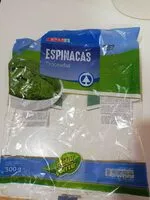 Mängden socker i Espinacas troceadas