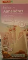 Mängden socker i Bebida de almendras con calcio