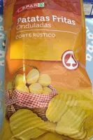 Mängden socker i Patatas fritas onduladas corte rústico