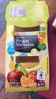 Mängden socker i Puré de frutas variadas
