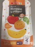 Mängden socker i Puré de manzana y plátano
