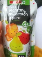 Mängden socker i Puré de manzana, melocotón y pera