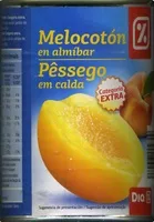 Mängden socker i Melocotones en almíbar