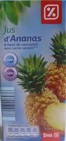 Mängden socker i Jus d'Ananas à base de concentré