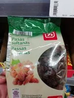 Mängden socker i Pasas sultanas sin pepitas