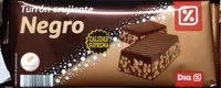 Mängden socker i Turrón crujiente negro