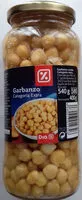 Mängden socker i Garbanzos cocidos extra