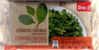 Mängden socker i Espinacas cortadas ultracongeladas
