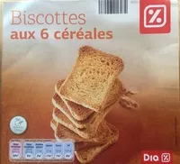 Mängden socker i Biscottes aux 6 céréales