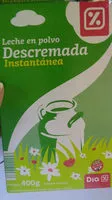 Mängden socker i Leche en polvo descremada