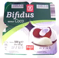Mängden socker i Bifidus saveur Coco