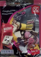 Mängden socker i Confiseries assorties