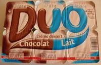 Mängden socker i Duo crème dessert Chocolat Lait Dia