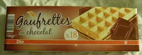 Mängden socker i Gaufrettes au chocolat Dia